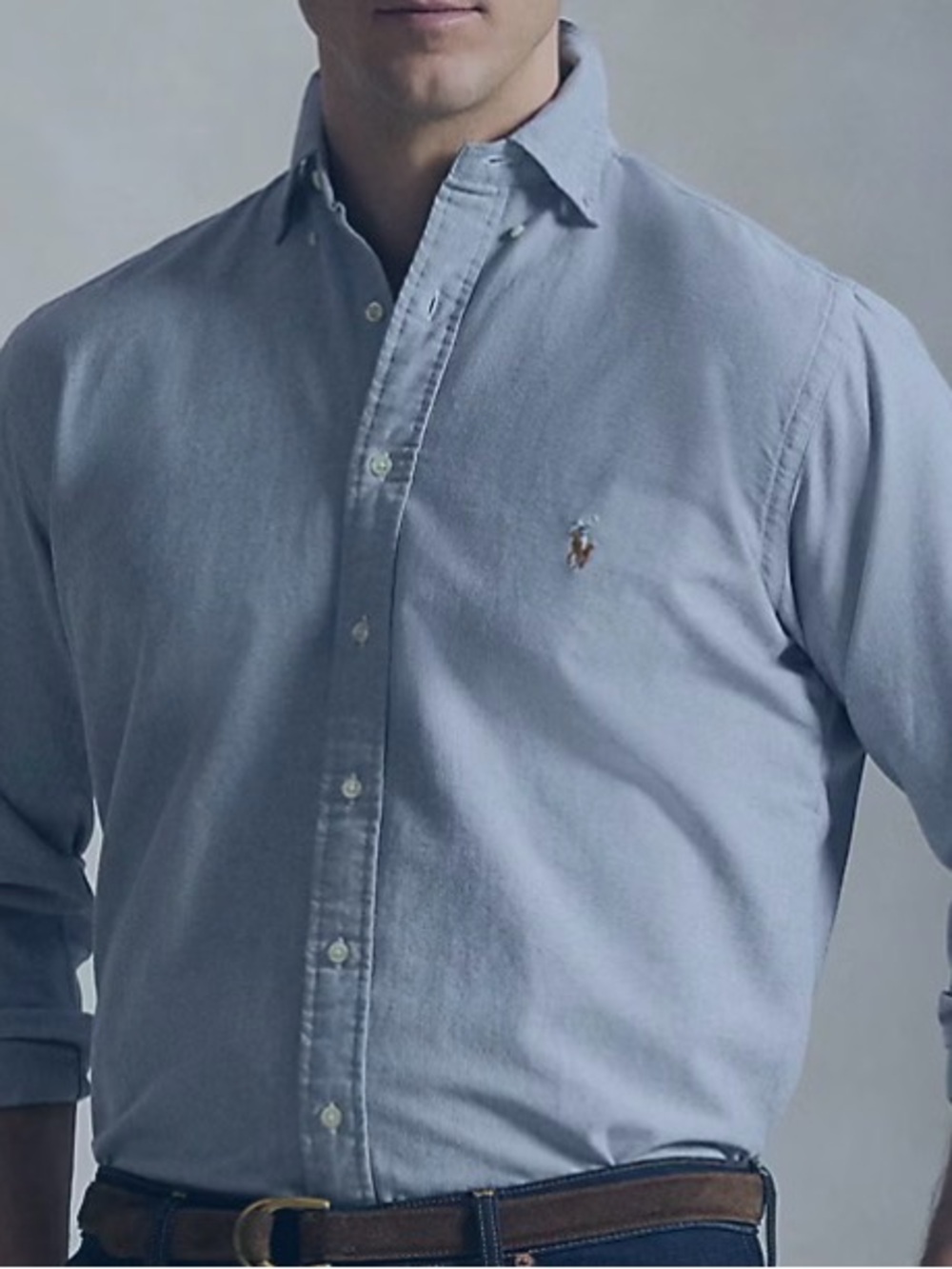 Polo by Ralph Lauren Blue Button-Down Oxford